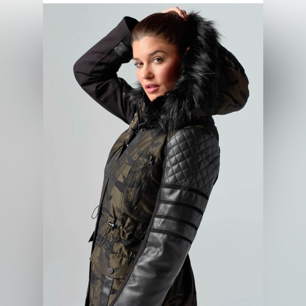 Blanc Noir Enfield Hybrid Camo Coat